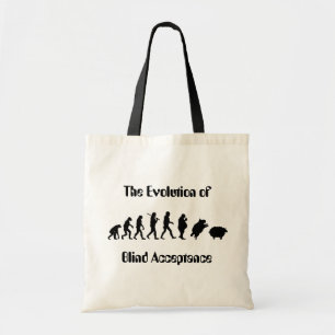 Bolso De Tela Evolución divertida de la parodia del hombre