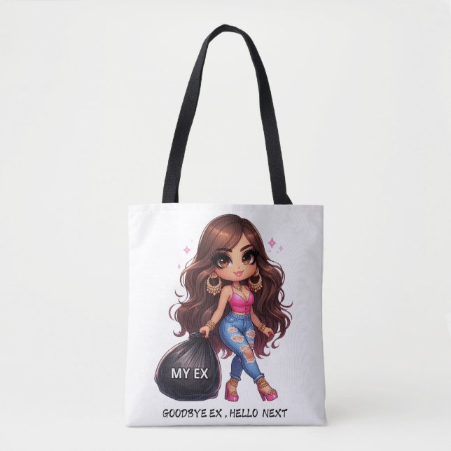 Bolso De Tela Ex novio , ex marido , gracioso , humor de ex. (Anverso)