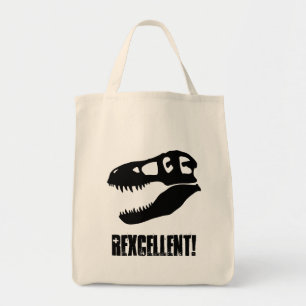 Bolso De Tela "¡Excelente!" Cráneo de dinosaurio T. rex