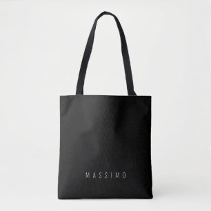 Bolso De Tela Exclusivo Personal Clásico Blanco Nombre Propio
