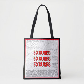 Bolso De Tela Excusas de las excusas de las excusas