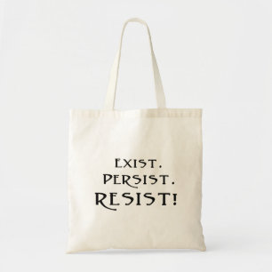 Bolso De Tela Existir. Persista. ¡Resistid!