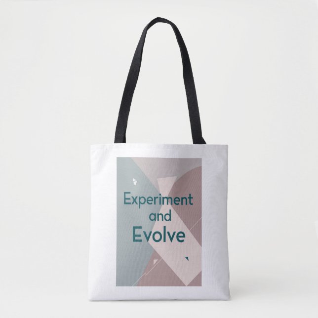 Bolso De Tela Experimentar y Evolucionar (Anverso)