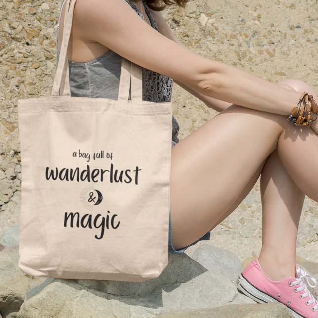 Bolso De Tela Explora con Wanderlust y Magic Adventure Travel (Shop now and get ready to wander, dream, and create your own magic!)