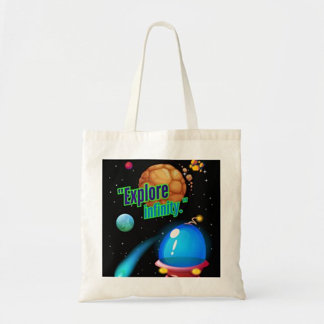 Bolso De Tela Explora el infinito (Frente)