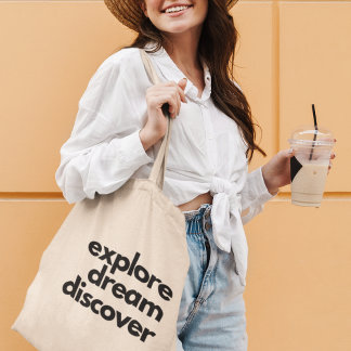 Bolso De Tela Explora Sueña Descubre Regalo para Viajero Aventur