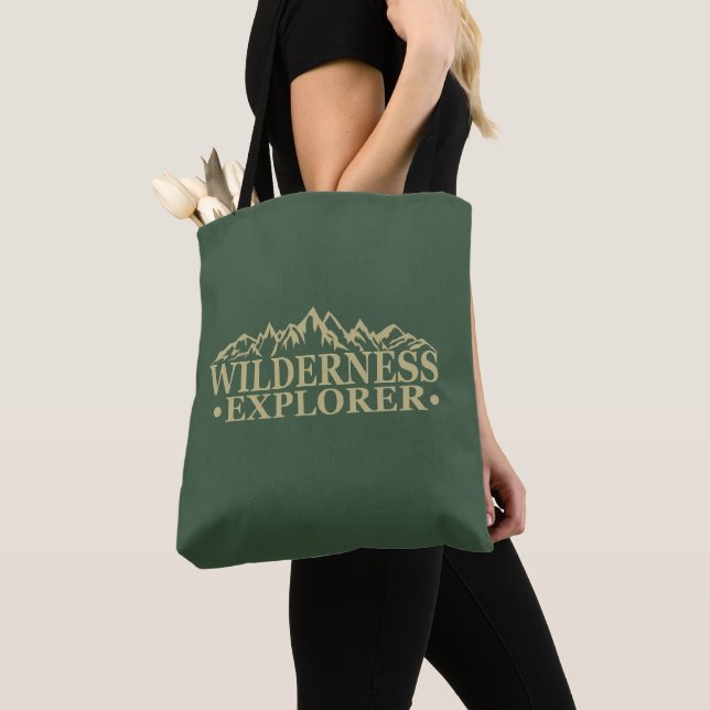 Bolso De Tela Exploración de la naturaleza excursionista al aire (Detalle)