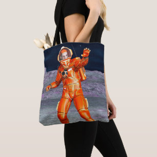 Bolso De Tela Explorador de Marte Astronauta Arte de Planeta Ali
