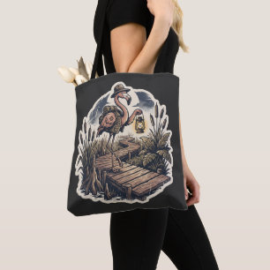 Bolso De Tela Explorador de Pantano de Flamenco Espeluznante Vin