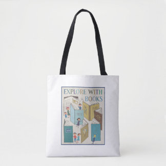 Bolso De Tela Explorar con libros