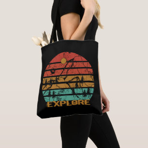 Bolso De Tela Explorar la cosecha exterior