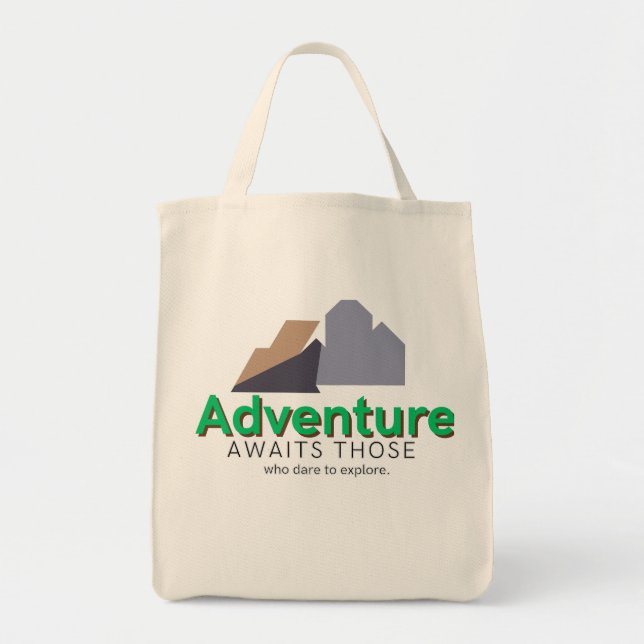 Bolso De Tela Explore The Adventure Tote Bag (Frente)