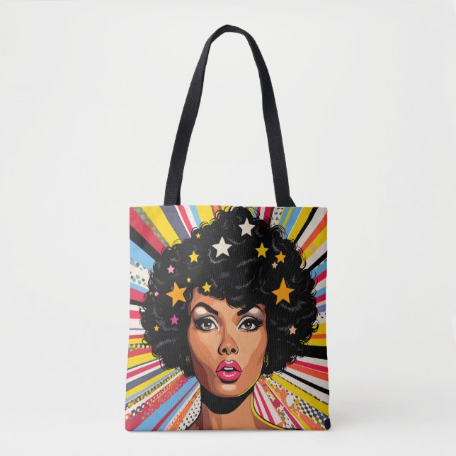 Bolso De Tela Explosión de arte pop (Anverso)