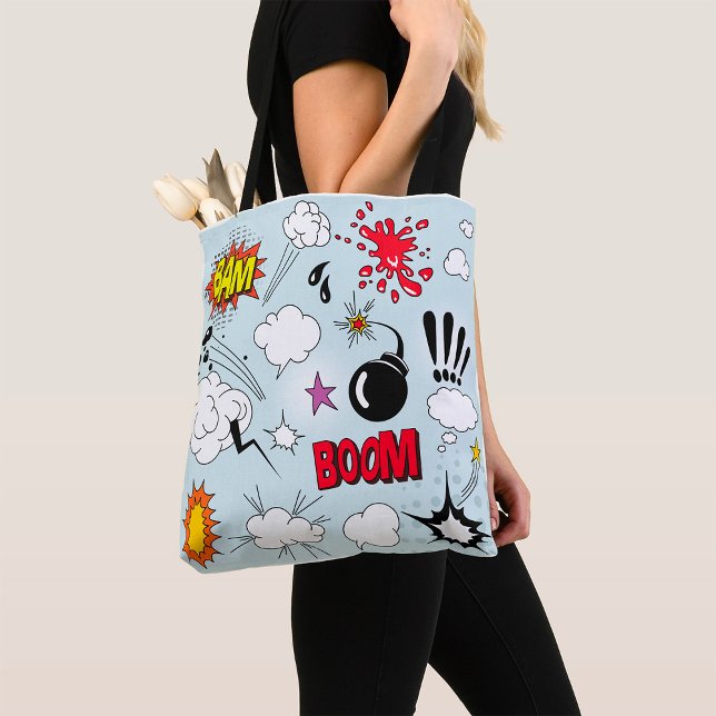 Bolso De Tela Explosión de Cómic Retro Pop Art (Subido por el creador)