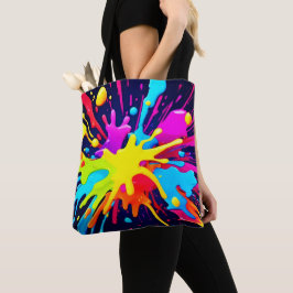 Bolso De Tela Explosión de pintura radiante