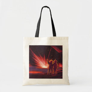 Bolso De Tela Explosión del planeta rojo alienígena de ciencia f