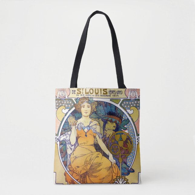 Bolso De Tela Exposición de St. Louis, Mucha (Anverso)