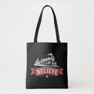 Bolso De Tela Expreso Feliz Navidad Polo Norte Navidad Santa