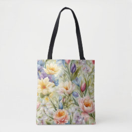 Bolso De Tela Exquisitas Flores De Primavera Sofisticadas. Pintu