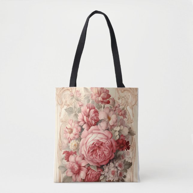 Bolso De Tela Exquisito Shabby Chic (Anverso)