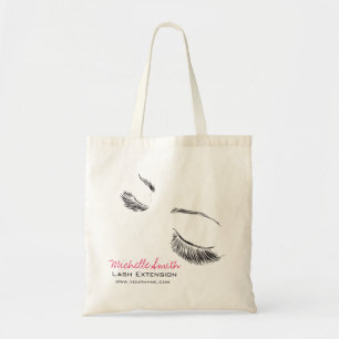 Bolso De Tela Extensión de latigazos largos en la cara