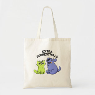 Bolso De Tela Extra Furrestrials Funny Alien Furry Mascota Pun