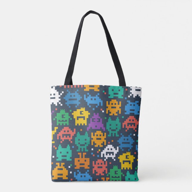 Bolso De Tela extranjeros 8bit (Reverso)