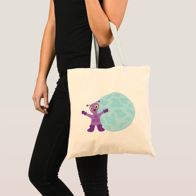 Bolso De Tela Extraterrestre Púrpura (Subido por el creador)