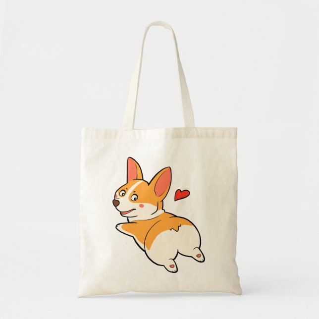 Bolso De Tela Extremos del Corgi (Frente)
