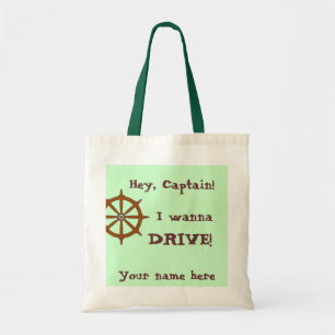 Bolso De Tela Ey capitán Funny Personalized