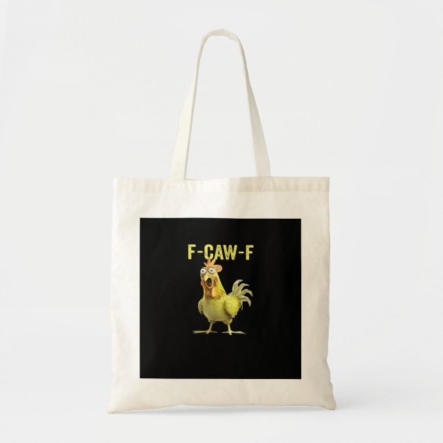 Bolso De Tela F Caw F Funny Chicken Classic Creative Casual (Frente)