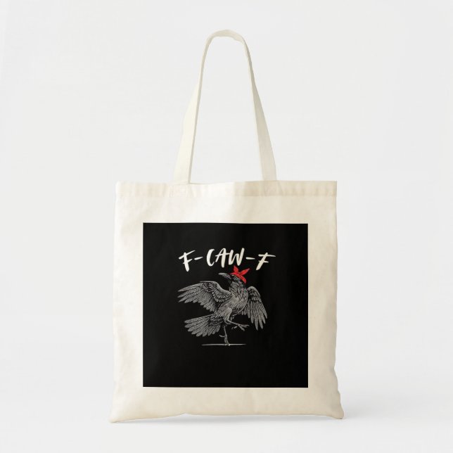 Bolso De Tela F-Caw-F Retro Clásico (Frente)