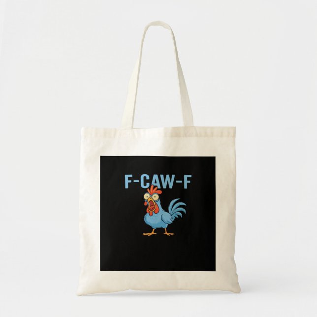 Bolso De Tela F-Caw-F Swearing Chicken Classic Retro Style (Frente)