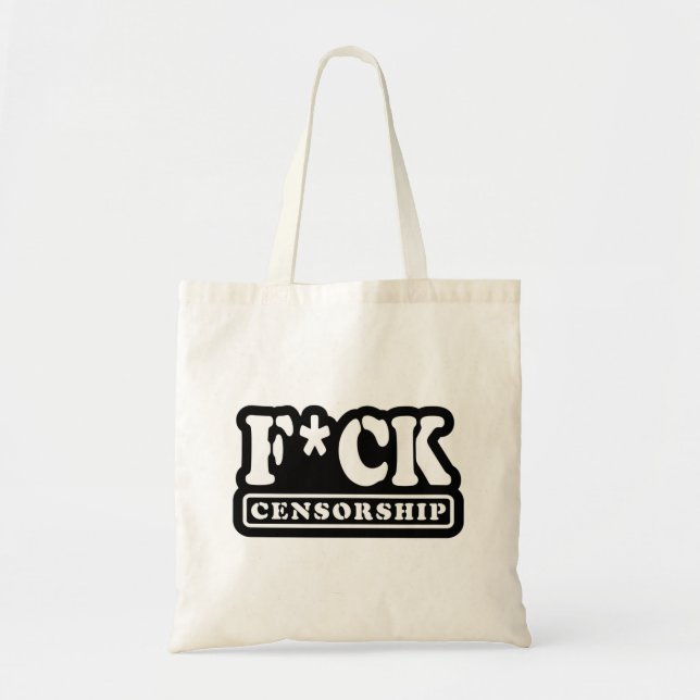 BOLSO DE TELA F*CK CENSORSHIP (Frente)