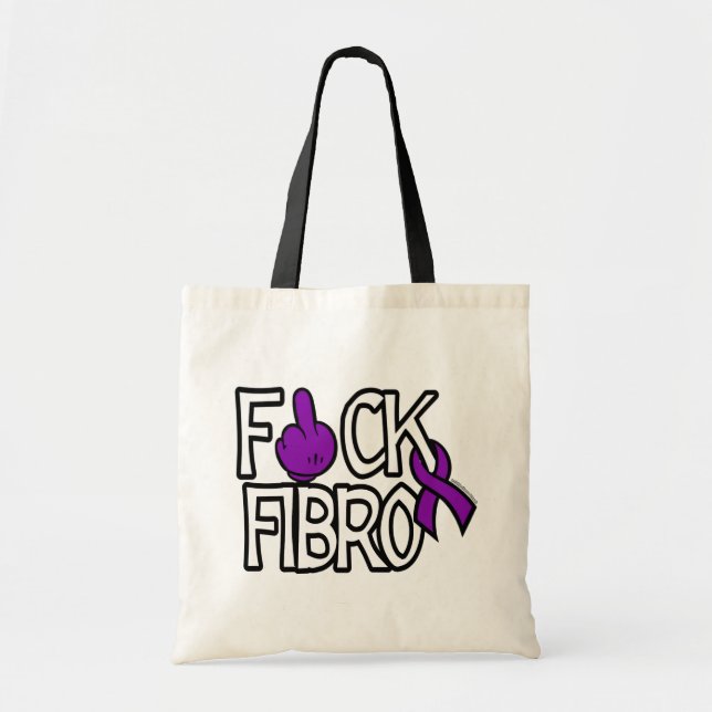 BOLSO DE TELA F#CK FIBRO (Frente)