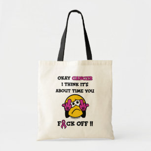 Bolso De Tela F#CK OFF... Cáncer de mama