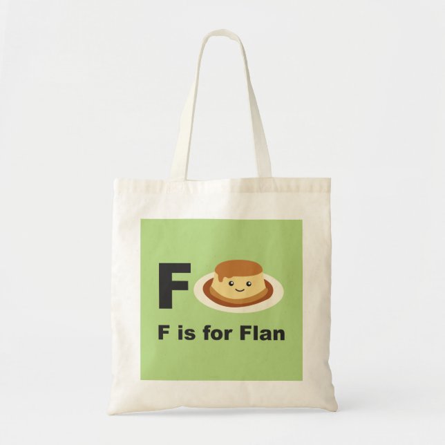Bolso De Tela F es para Flan (Frente)