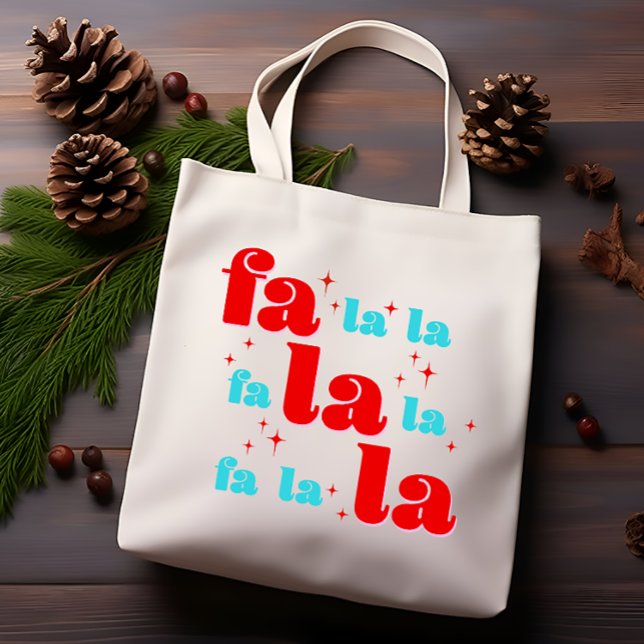 Bolso De Tela Fa La La Christmas (Subido por el creador)