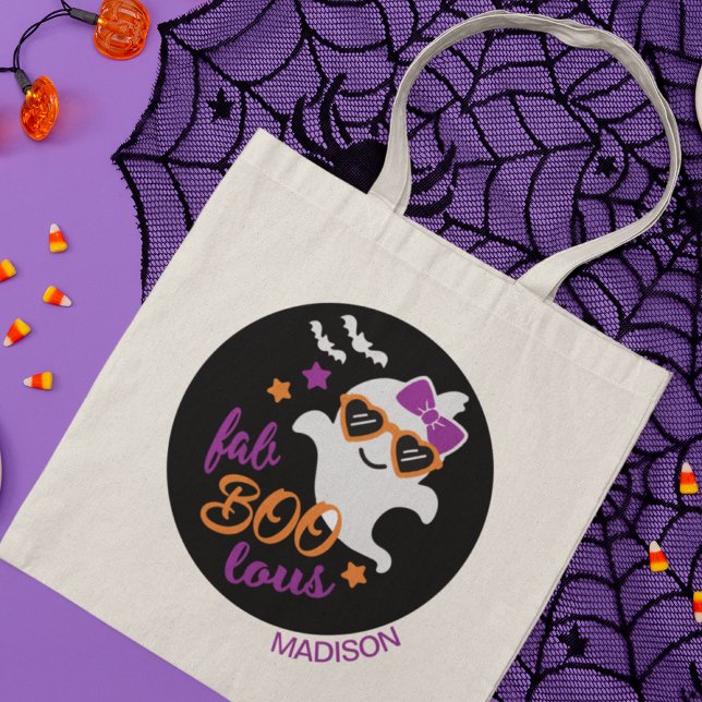 Bolso De Tela Fab Boo Lous Halloween Ghost Nombre Personalizado (Subido por el creador)