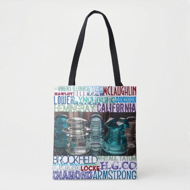 Bolso De Tela Fabricantes de aisladores de vidrio Tote de colecc (Anverso)