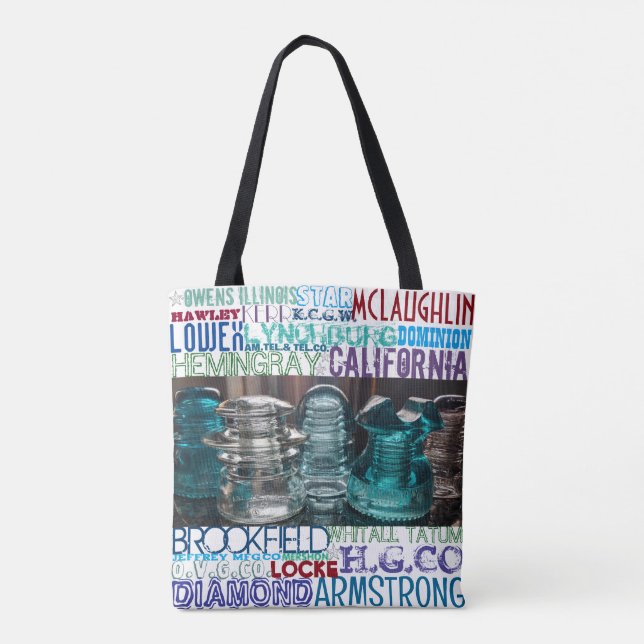 Bolso De Tela Fabricantes de aisladores de vidrio Tote de colecc (Reverso)