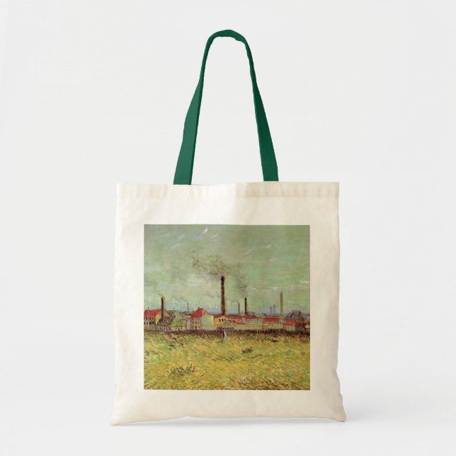 Bolso De Tela Fábricas de Asnieres por Vincent van Gogh (Frente)