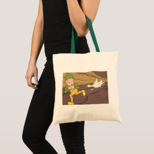 Bolso De Tela Fábula vintage de Esopo La gallina que puso el hue