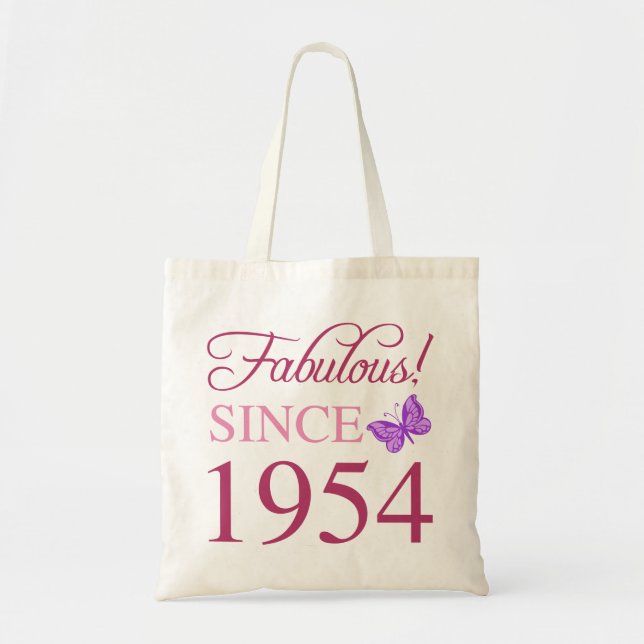 Bolso De Tela Fabuloso desde 1954 70º cumpleaños (Frente)