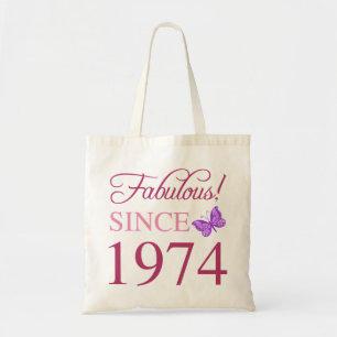 Bolso De Tela Fabuloso desde 1974 50º cumpleaños