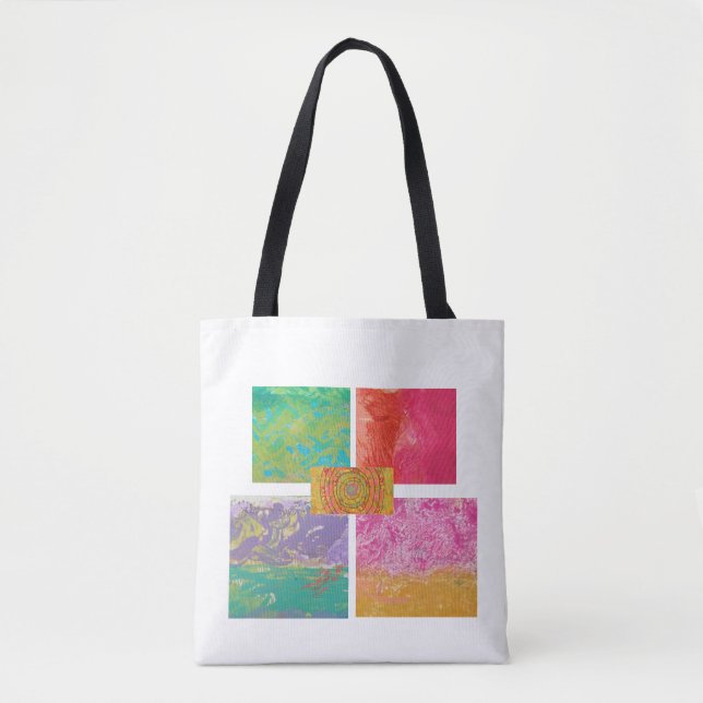 Bolso De Tela Fabuloso diseño azteca2 (Anverso)