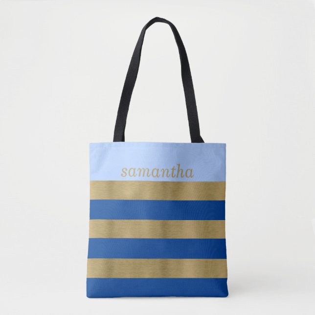 Bolso De Tela Fabuloso en azul (Anverso)