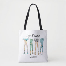 Bolso De Tela Fabuloso pie "poder Chica"