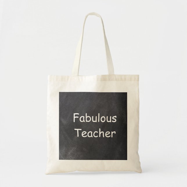 Bolso De Tela Fabuloso regalo de diseño de tablero de Chalkboard (Frente)