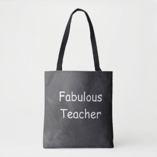 Bolso De Tela Fabuloso Teacher Chalkboard Design Gift Idea